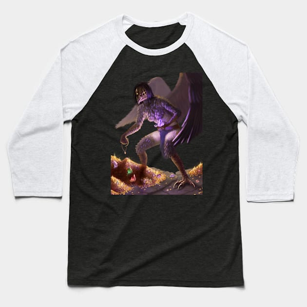 Harpy Baseball T-Shirt by Andy Portillo